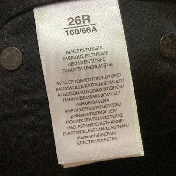 NWT Polo Ralph Lauren Gold & Black Wide Leg Black Jeans 26W - Picture 5 of 14